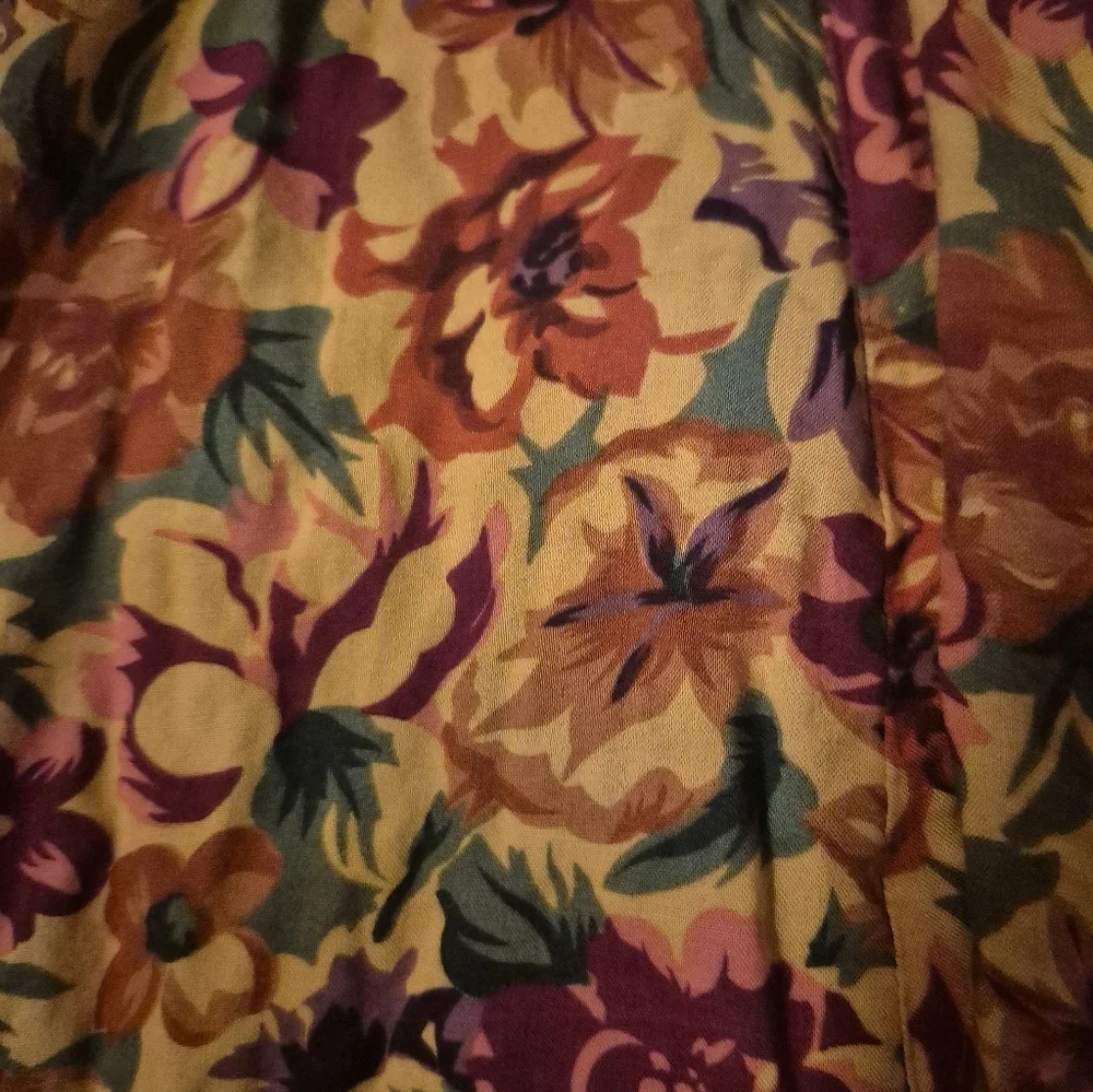 Joni Blair Dress Maxi Halter Button Down Vibrant Floral Vintage 3/S - Picture 3 of 5